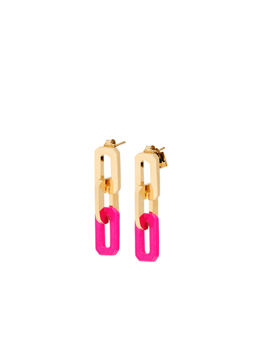 ROSANTICA: Fluo Fucsia Earrings