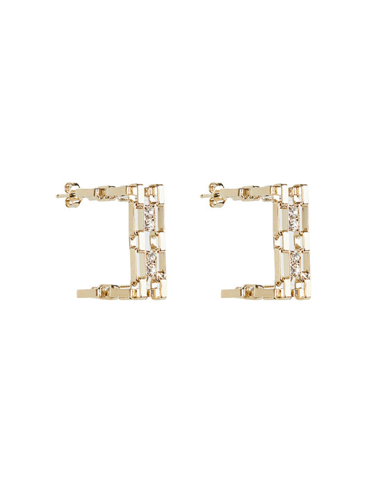 ROSANTICA: Petra Squared Earrings