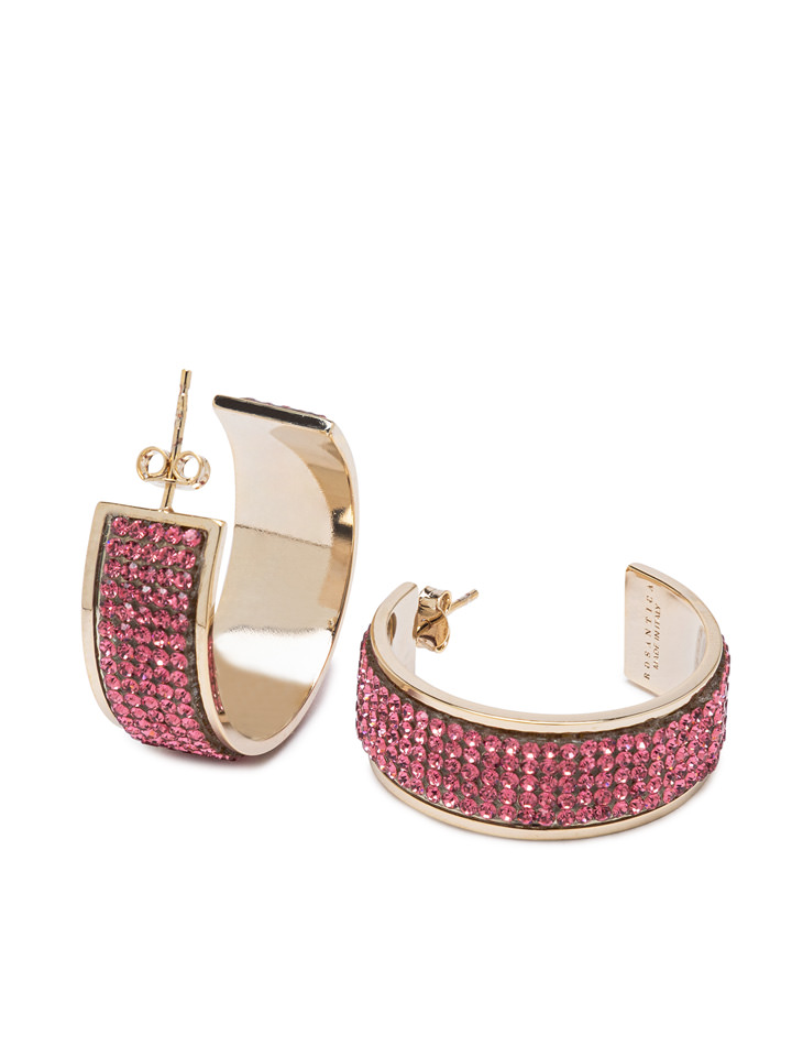 ROSANTICA: Astoria Pink Small Earrings
