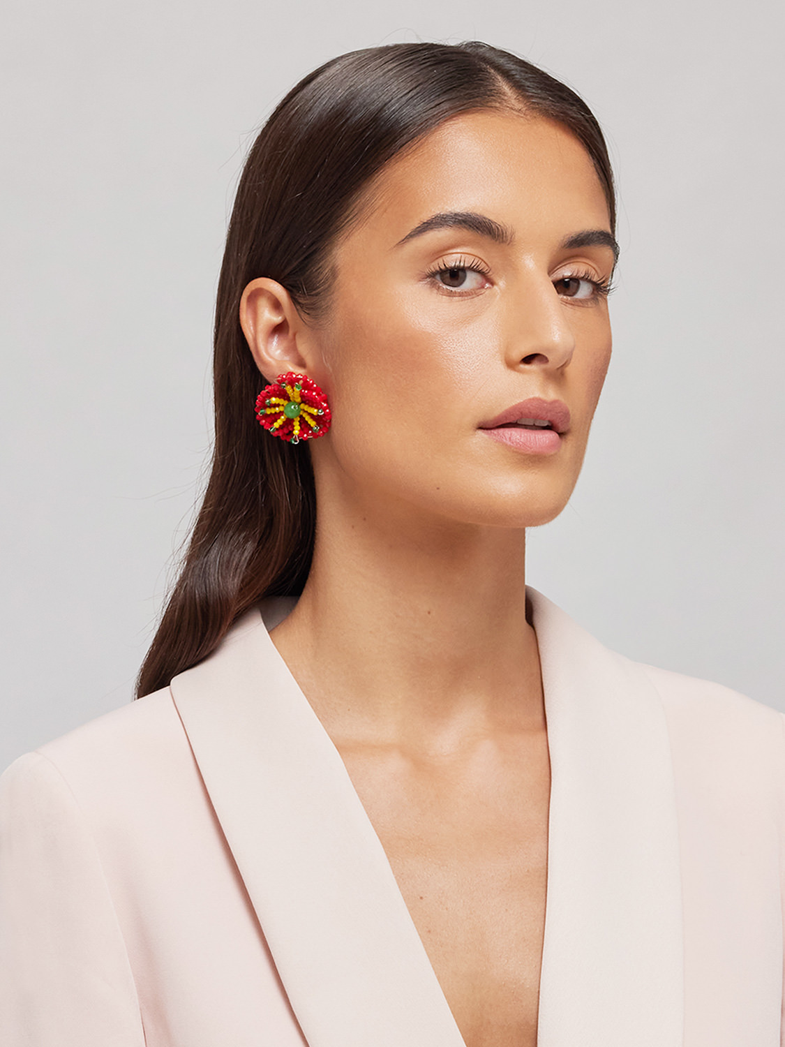 ROSANTICA: Codette Red Earrings