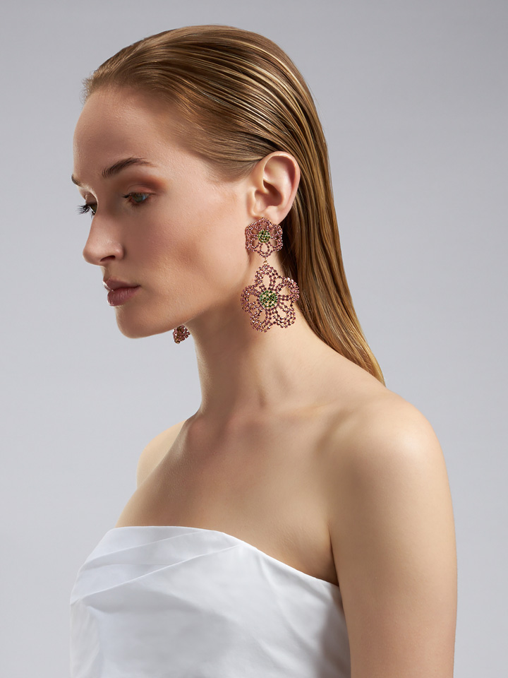 ROSANTICA: Fiordaliso Long Earrings