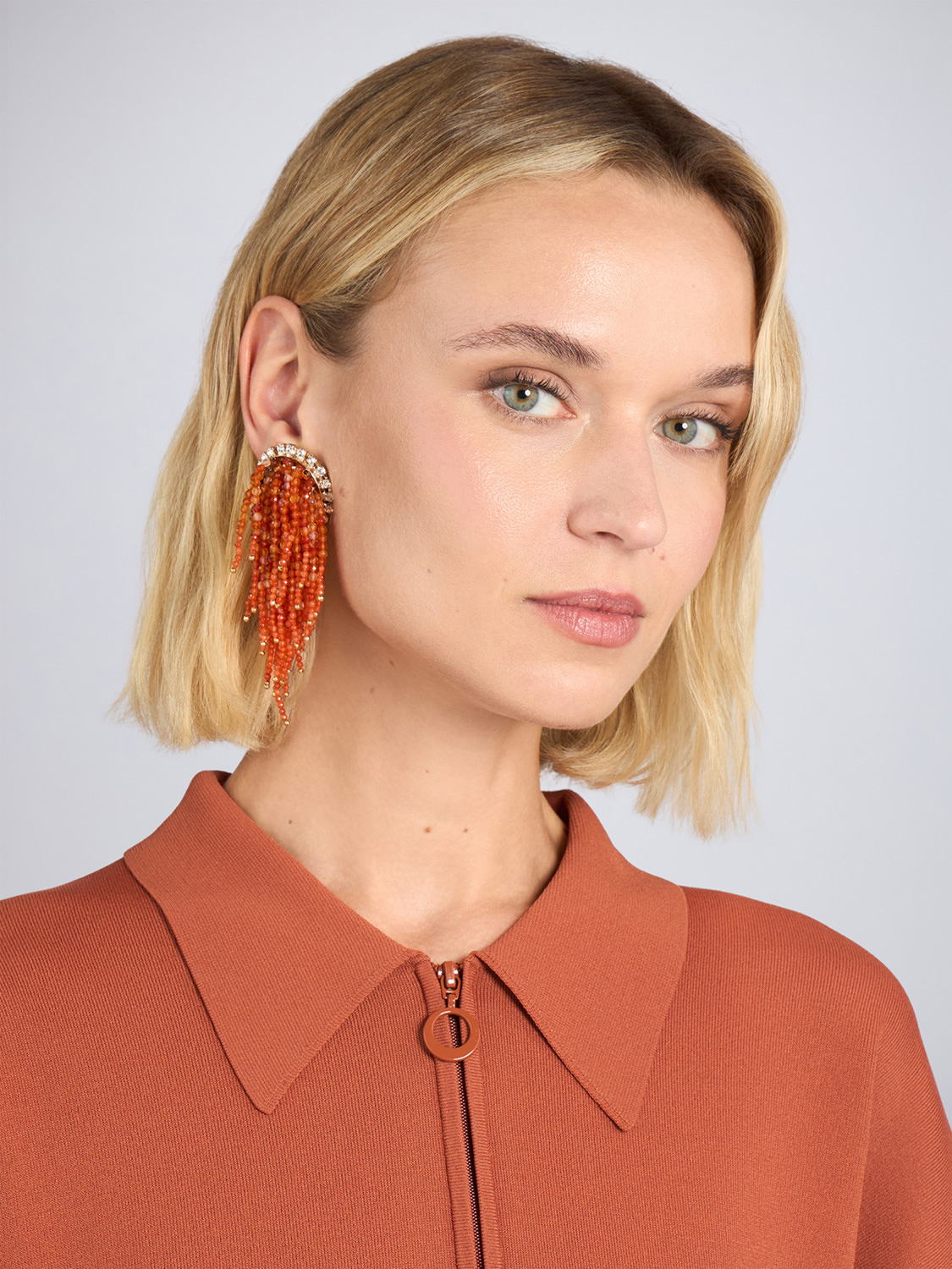 ROSANTICA: Marina Orange Earrings