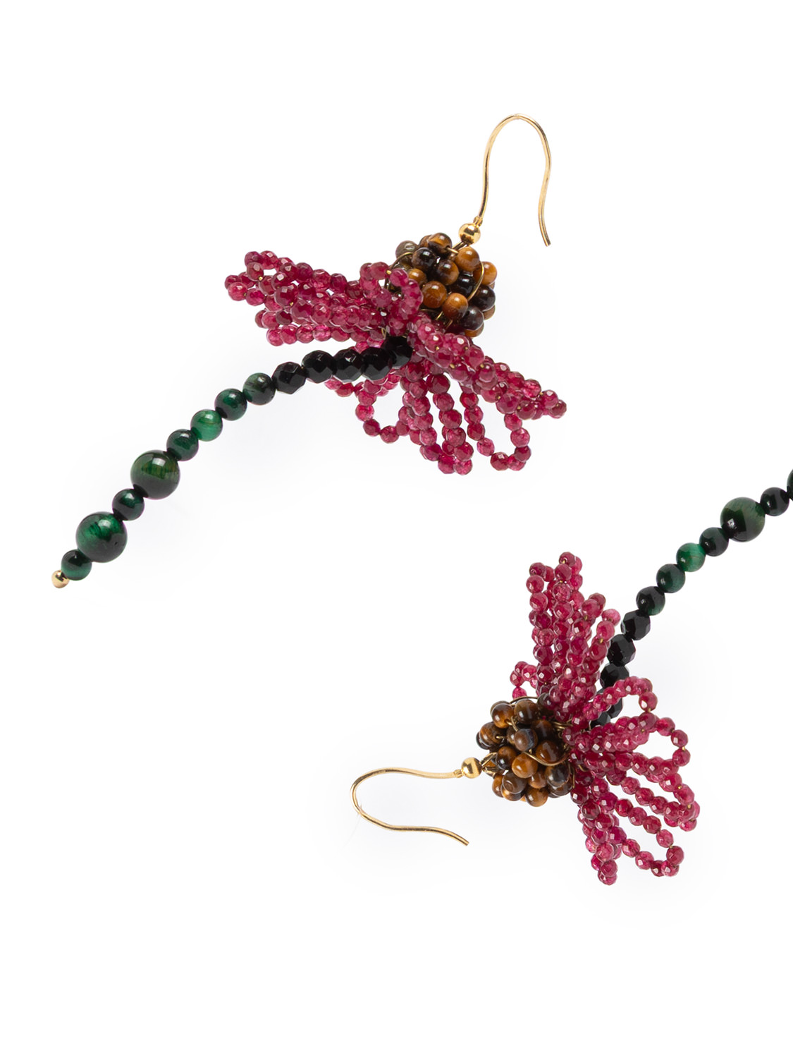 ROSANTICA: Sakura Earrings Burgundy