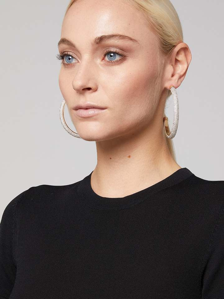 ROSANTICA: Favilla Grey Earrings